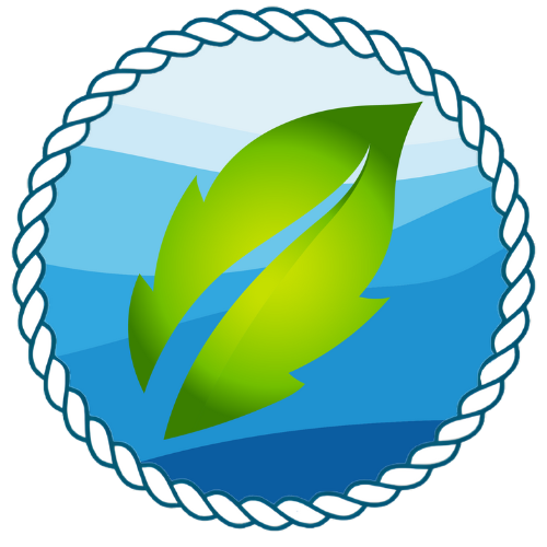 Logo écologie professionnel dépannage bateau Logo de la valeur éthique des professionnels.