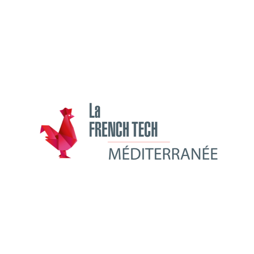 Logo French Tech Med partenaire Boatview Logo du label French Tech.